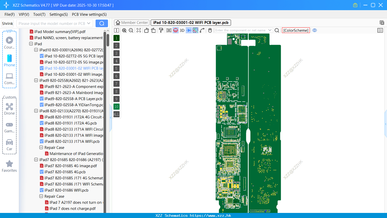 IPad 10-820-03001-02 WIFI PCB Layer